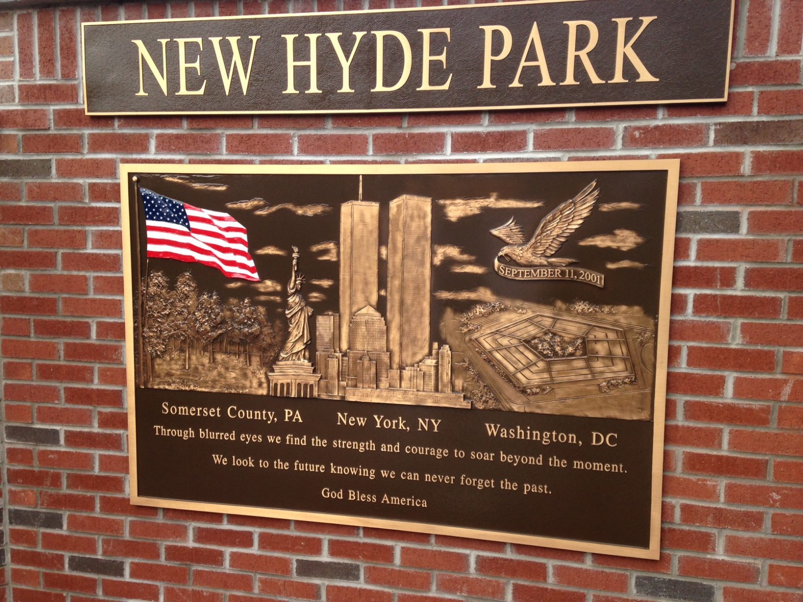 September 11th Memorial Plaque