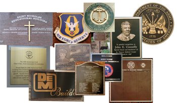 Bronze, Brass, Silver, Photo, or Carved Wood Memorial Plaques