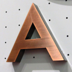 Fabricated Bronze, Brass, Aluminum & Stainless Steel Letters #9