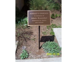 Bronze Memorial Plaque for Adele’s Garden