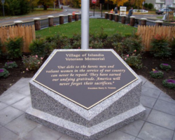 Village of Islandia Veterans Memorial Plaque