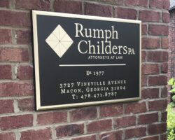 Law Firm Bronze plaque