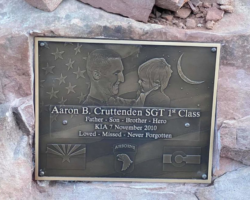 Photo Engraved Bronze Plaques #24 bronze plaque, flat band border, oxidized background, text and images