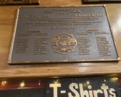 Bronze plaque #9 cast bronze plaque, reed and ribbon border, brown background, leatherette texture, flat relief logo, concealed stud mount.