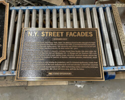 20th Century Fox Bronze Studio Plaque