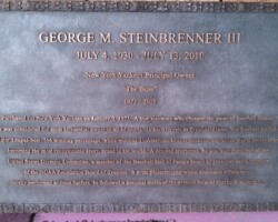 George Steinbrenner Memorial Bronze Plaque – New York Yankees