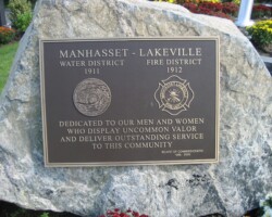 Manhassett Lakeville Bronze Dedication Plaque