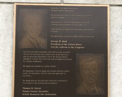 September 11th Bronze Dedication Plaque