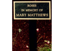 Memorial Garden Plaques #7