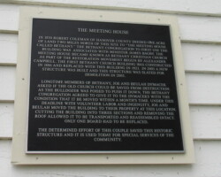 Aluminum Plaque – The Meeting House