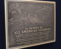 Photo Engraved Bronze Plaques #8 bronze plaque, flat band border, oxidized background, text and images