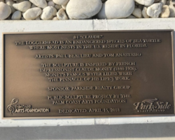 Photo Engraved Bronze Plaques #13 bronze plaque, flat band border, oxidized background, text and images