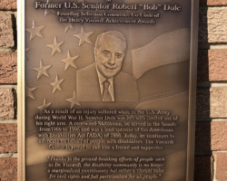 Photo #72 Photo engraved Bronze plaque with a flat band border and oxidized color, Studs on back for mounting.