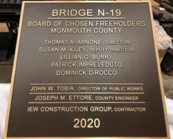 Bronze Plaque for Bridge N-19