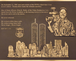 Photo # 19 Bronze Plaque with Faces and Photos