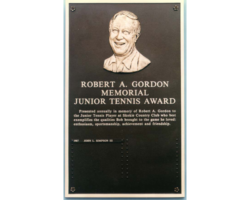 Photo # 22 cast bronze plaques with cast bronze bas- relief, single line border, holes drilled and tapped for future plates.