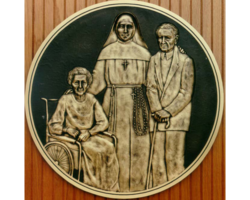 Bronze Plaques with Faces and Photos #32