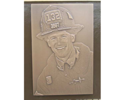 Bronze Plaques with Faces and Photos #38