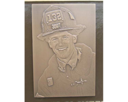 Bronze Plaques with Faces and Photos #38