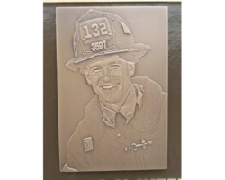 Bronze Plaques with Faces and Photos #38