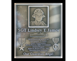 Bronze Plaques with Faces and Photos #39