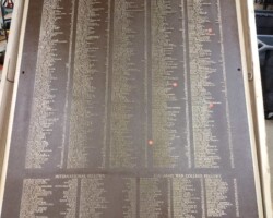 Cast Aluminum Plaque with Gold Tinted Lacquer – U.S. Army War College