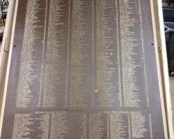 Cast Aluminum Plaque with Gold Tinted Lacquer – U.S. Army War College