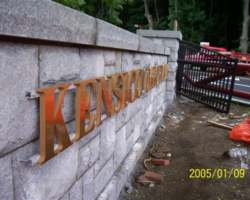 Cast Bronze and Aluminum Lettering #7