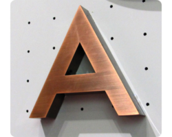 Fabricated Bronze, Brass, Aluminum & Stainless Steel Letters #9