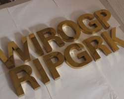 Fabricated Bronze, Brass, Aluminum & Stainless Steel Letters #11