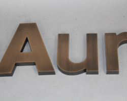 Fabricated Bronze, Brass, Aluminum & Stainless Steel Letters #18