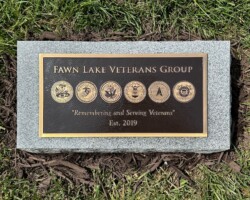MILITARY PLAQUES & EMBLEMS #51 BRONZE PLAQUE WITH MILITARY EMBLEMS