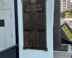 20th Century Fox Bronze Stage 17 Plaque