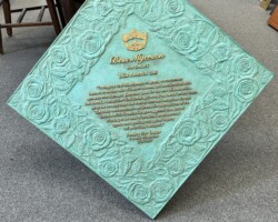 Bronze Miss American Plaque