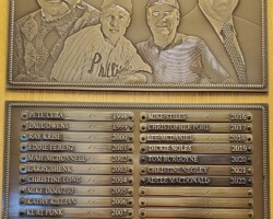 Bronze add a plate plaque for the Philadelphia Phillies