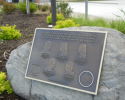 Bronze Plaques with Faces and Photos #58