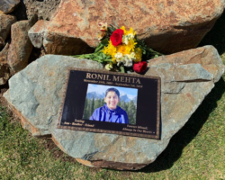 Photo Engraved Bronze Plaques #20 Bronze plaque with a flat relief border, Brown background color, color image. Studs on back for mounting.