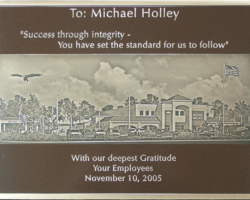 Photo Engraved Bronze Plaques #84