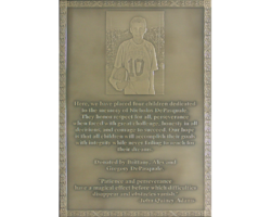 Photo Engraved Bronze Plaques #1