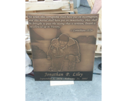 Photo Engraved Bronze Plaques #26