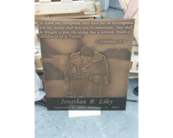 Photo Engraved Bronze Plaques #26
